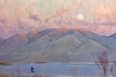 Moon Rise 40x30 (The Great Salt Lake)